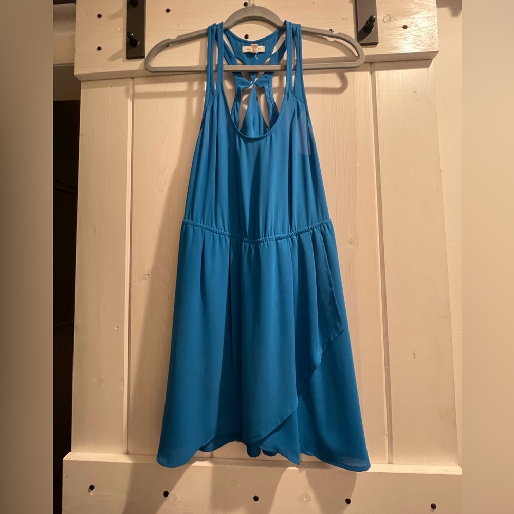 Silence + Noise Blue Dress